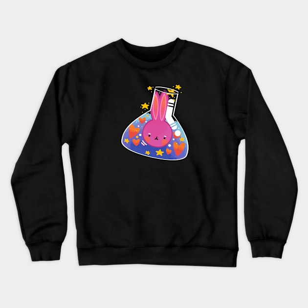 Cute Rabbit Design | Handmade Rabbit Illustration | By Atelier Serakara Crewneck Sweatshirt by Atelier Serakara